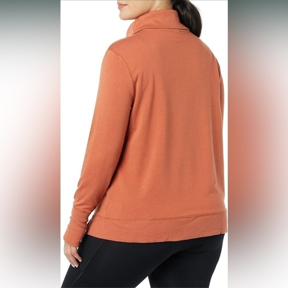 NWT Amazon Essentials Women's Studio Terry Long-Sleeve Funnel Neck Sweatshirt - Picture 2 of 6